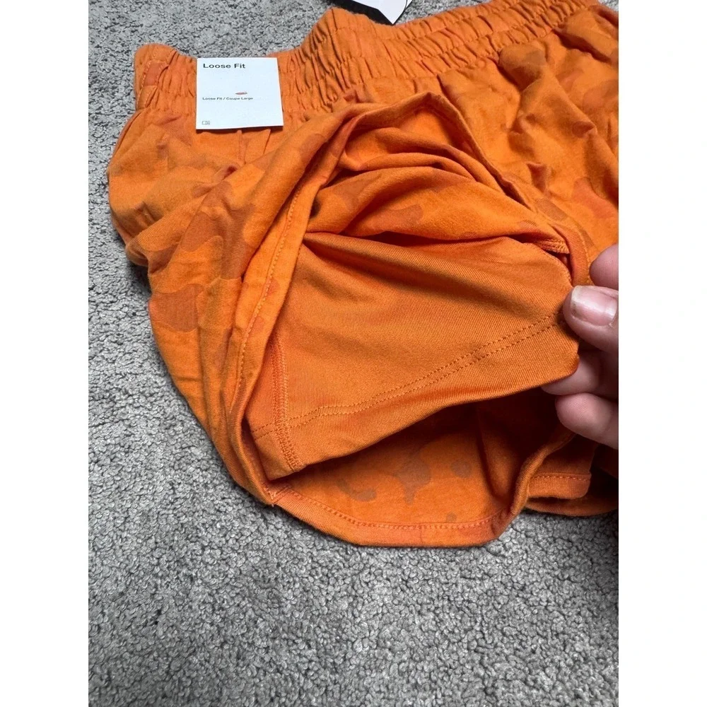 NEW Nike Youth Girls Dri Fit XL Orange Training Shorts Loose Fit